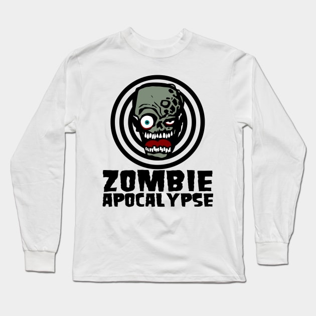 Zombie Apocalypse Long Sleeve T-Shirt by DavesTees